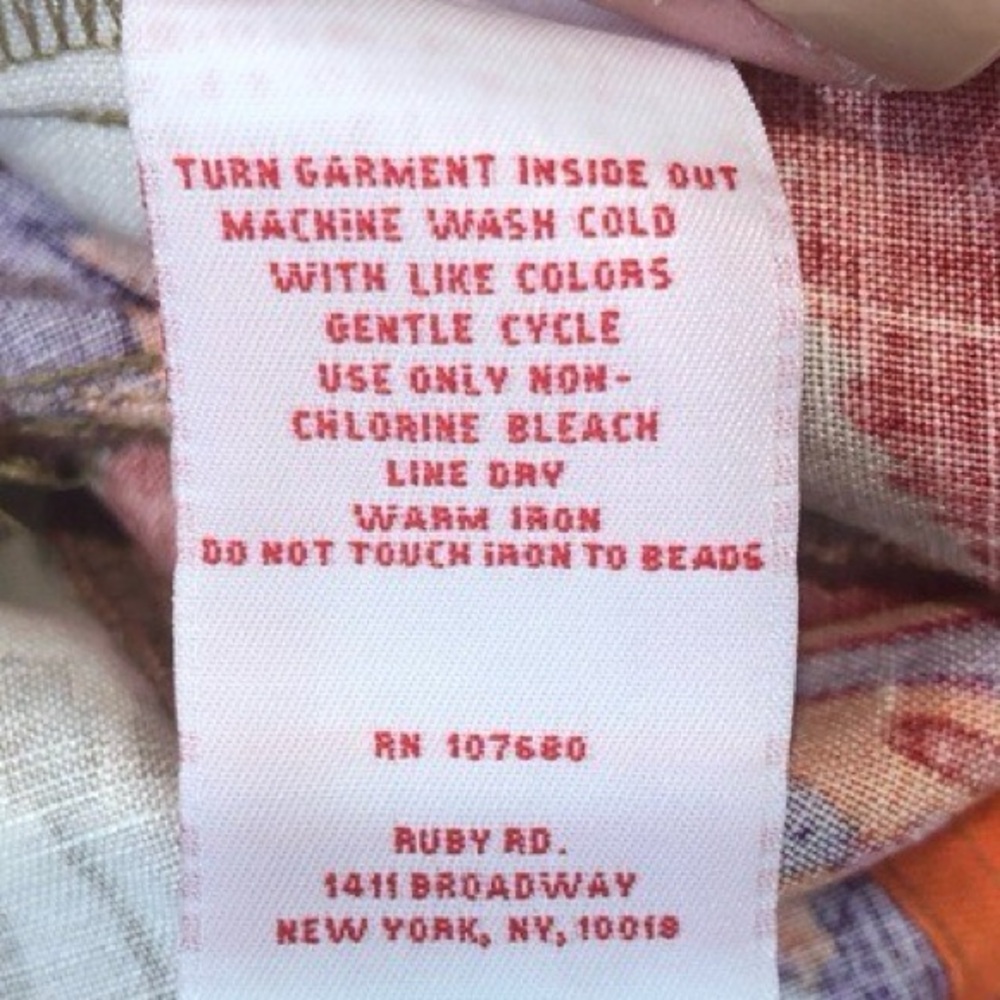 RUBY RD Multicolor Patterned Beaded Linen Jacket … - image 11